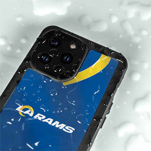 NFL Los Angeles Rams Team Jersey iPhone 14 Pro Max Waterproof Case