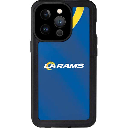 NFL Los Angeles Rams Team Jersey iPhone 14 Pro Waterproof Case
