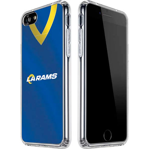 NFL Los Angeles Rams Team Jersey iPhone SE (2nd & 3rd Gen) Clear Case