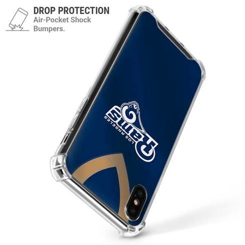 NFL Los Angeles Rams Team Jersey iPhone X/XS Clear Case