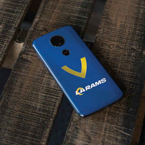 NFL Los Angeles Rams Team Jersey Moto E5 Plus Skin