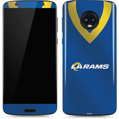 NFL Los Angeles Rams Team Jersey Moto G6 Skin