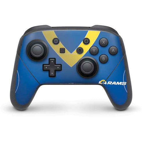 NFL Los Angeles Rams Team Jersey Nintendo Switch Pro Controller Skin