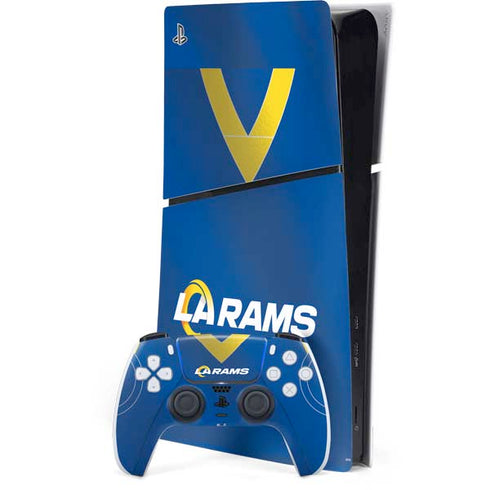 NFL Los Angeles Rams Team Jersey PS5 Slim Digital Edition Bundle Skin