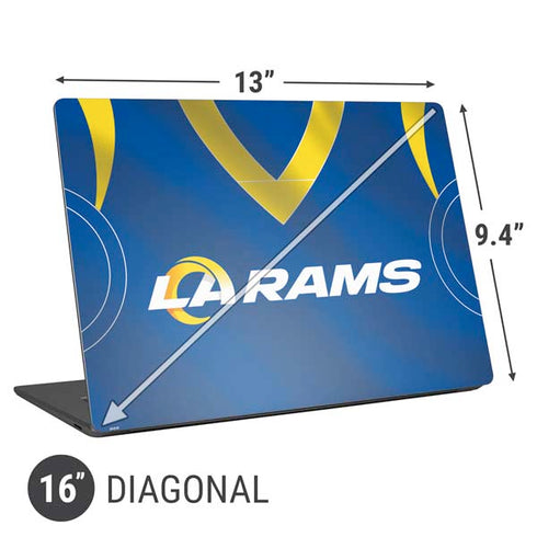 NFL Los Angeles Rams Team Jersey Universal Laptop 16in (13 x 9.4in) Skin