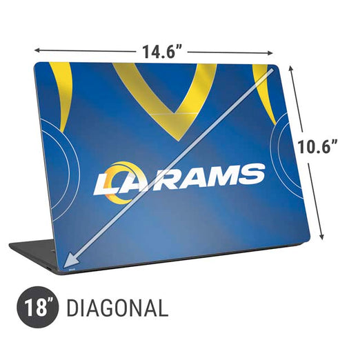 NFL Los Angeles Rams Team Jersey Universal Laptop 18in (14.6 x 10.6in) Skin
