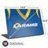 NFL Los Angeles Rams Team Jersey Universal Laptop 18in (14.6 x 10.6in) Skin