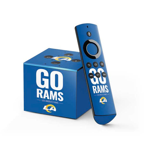 NFL Los Angeles Rams Team Motto Fire TV Cube Skin