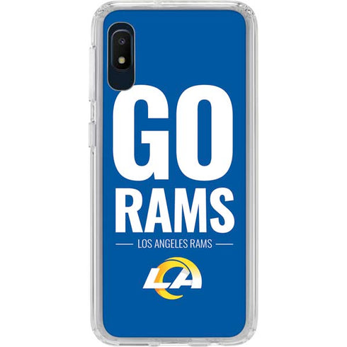 NFL Los Angeles Rams Team Motto Galaxy A10e Clear Case