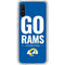 NFL Los Angeles Rams Team Motto Galaxy A10e Clear Case