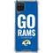 NFL Los Angeles Rams Team Motto Galaxy A12 Clear Case