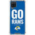 NFL Los Angeles Rams Team Motto Galaxy A12 Clear Case