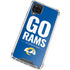 NFL Los Angeles Rams Team Motto Galaxy A12 Clear Case
