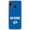 NFL Los Angeles Rams Team Motto Galaxy A20 Clear Case