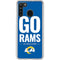 NFL Los Angeles Rams Team Motto Galaxy A21 Clear Case