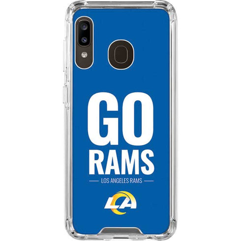 NFL Los Angeles Rams Team Motto Galaxy A30 Clear Case