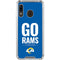 NFL Los Angeles Rams Team Motto Galaxy A30 Clear Case