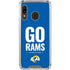 NFL Los Angeles Rams Team Motto Galaxy A30 Clear Case