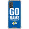 NFL Los Angeles Rams Team Motto Galaxy A32 5G Clear Case