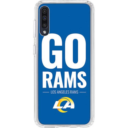 NFL Los Angeles Rams Team Motto Galaxy A50 Clear Case