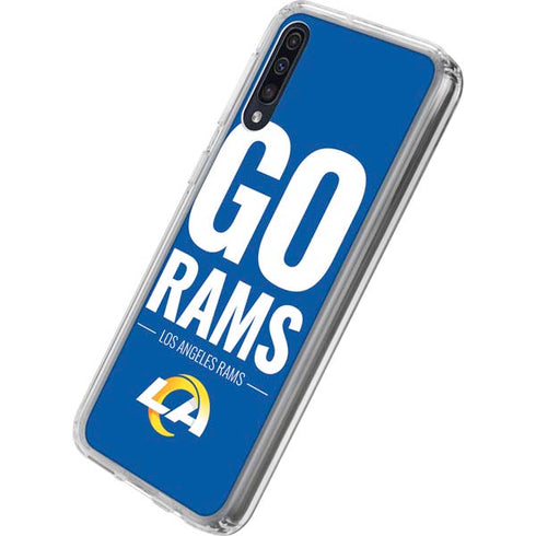 NFL Los Angeles Rams Team Motto Galaxy A50 Clear Case