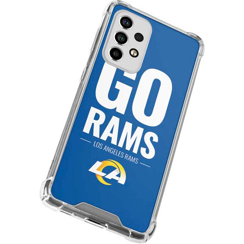 NFL Los Angeles Rams Team Motto Galaxy A53 5G Clear Case