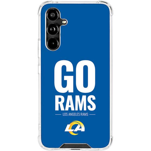 NFL Los Angeles Rams Team Motto Galaxy A54 5G Clear Case