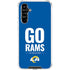 NFL Los Angeles Rams Team Motto Galaxy A54 5G Clear Case