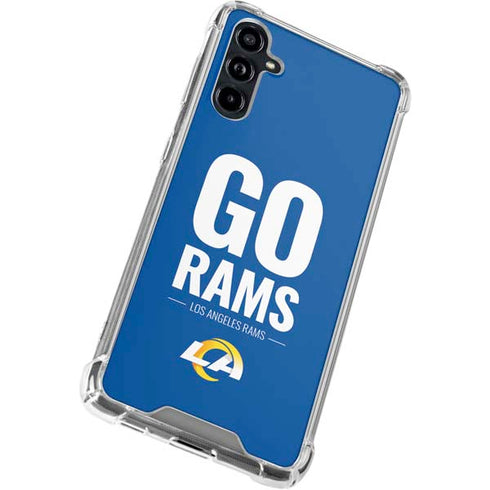NFL Los Angeles Rams Team Motto Galaxy A54 5G Clear Case