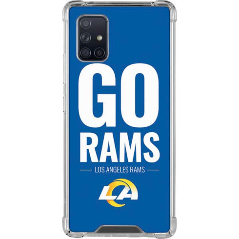 NFL Los Angeles Rams Team Motto Galaxy A71 5G Clear Case