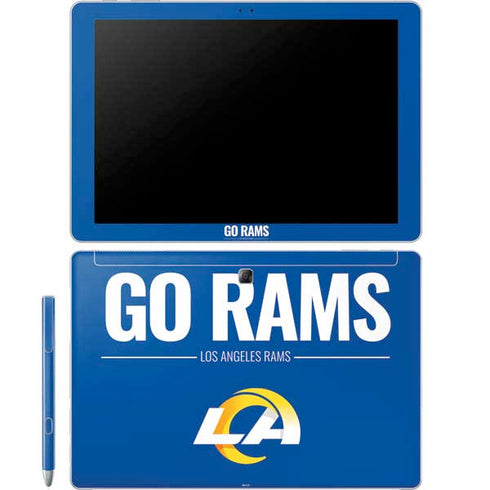 NFL Los Angeles Rams Team Motto Galaxy Book 12in Skin