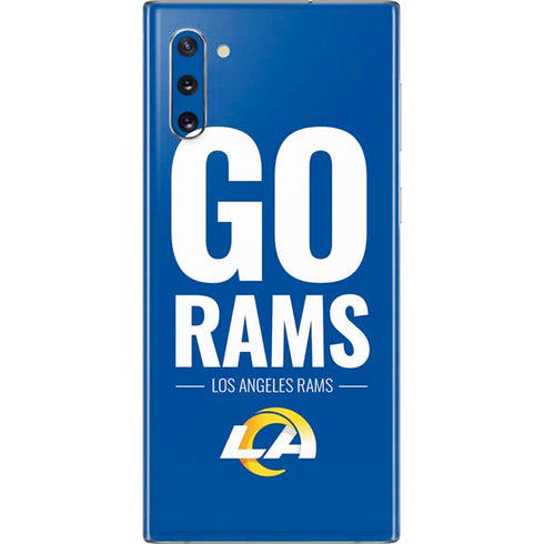 NFL Los Angeles Rams Team Motto Galaxy Note 10 Skin