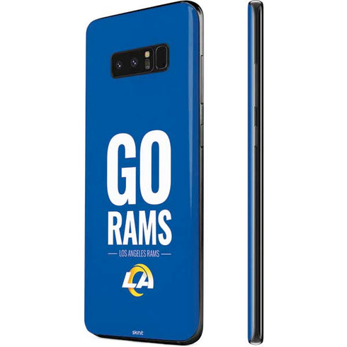 NFL Los Angeles Rams Team Motto Galaxy Note 8 Skin