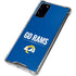 NFL Los Angeles Rams Team Motto Galaxy Note20 5G Clear Case
