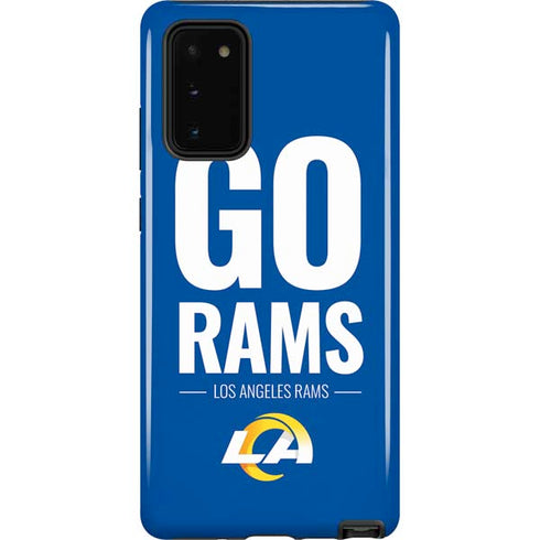 NFL Los Angeles Rams Team Motto Galaxy Note20 5G Pro Case