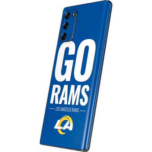 NFL Los Angeles Rams Team Motto Galaxy Note20 5G Skin