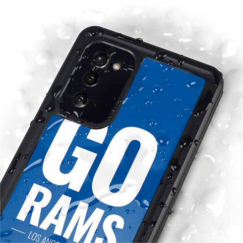 NFL Los Angeles Rams Team Motto Galaxy Note20 5G Waterproof Case