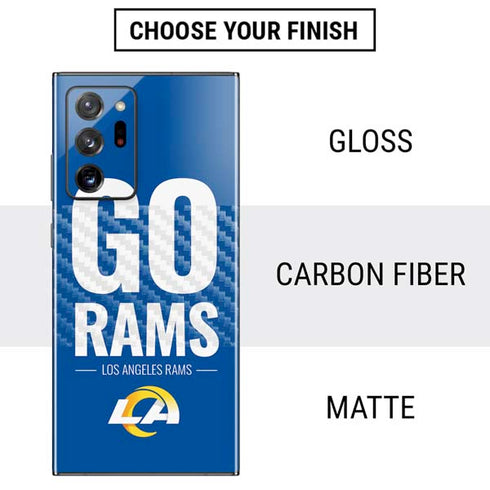 NFL Los Angeles Rams Team Motto Galaxy Note20 Ultra 5G Skin