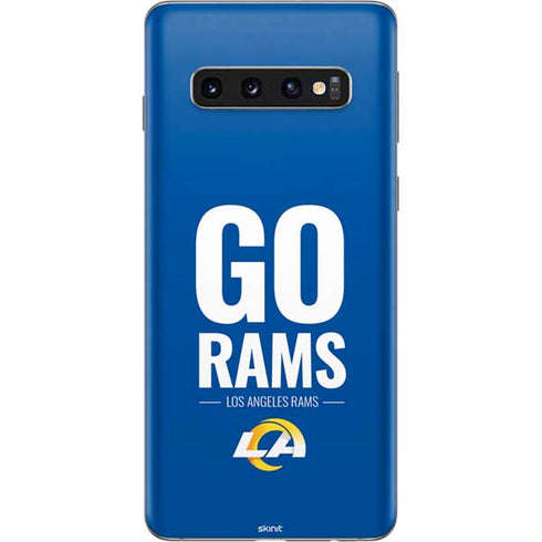 NFL Los Angeles Rams Team Motto Galaxy S10 Skin