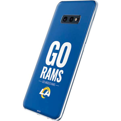 NFL Los Angeles Rams Team Motto Galaxy S10e Skin
