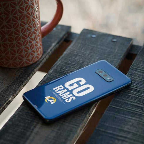 NFL Los Angeles Rams Team Motto Galaxy S10e Skin