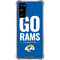 NFL Los Angeles Rams Team Motto Galaxy S20 FE Clear Case