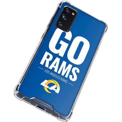 NFL Los Angeles Rams Team Motto Galaxy S20 FE Clear Case