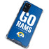 NFL Los Angeles Rams Team Motto Galaxy S20 FE Clear Case
