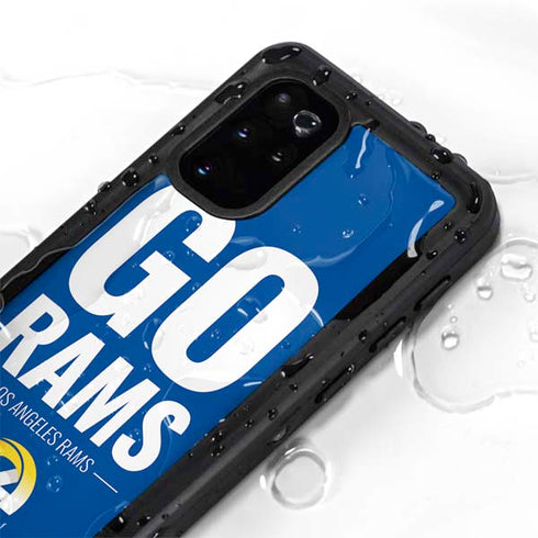 NFL Los Angeles Rams Team Motto Galaxy S20 Plus Waterproof Case