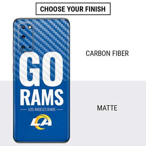NFL Los Angeles Rams Team Motto Galaxy S20 Skin