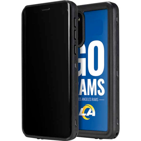 NFL Los Angeles Rams Team Motto Galaxy S20 Waterproof Case