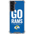 NFL Los Angeles Rams Team Motto Galaxy S21 5G Clear Case