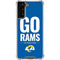 NFL Los Angeles Rams Team Motto Galaxy S21 FE Clear Case