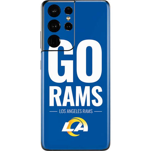 NFL Los Angeles Rams Team Motto Galaxy S21 Ultra 5G Skin